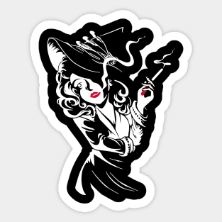 Beware of the Witch's Charm Sticker